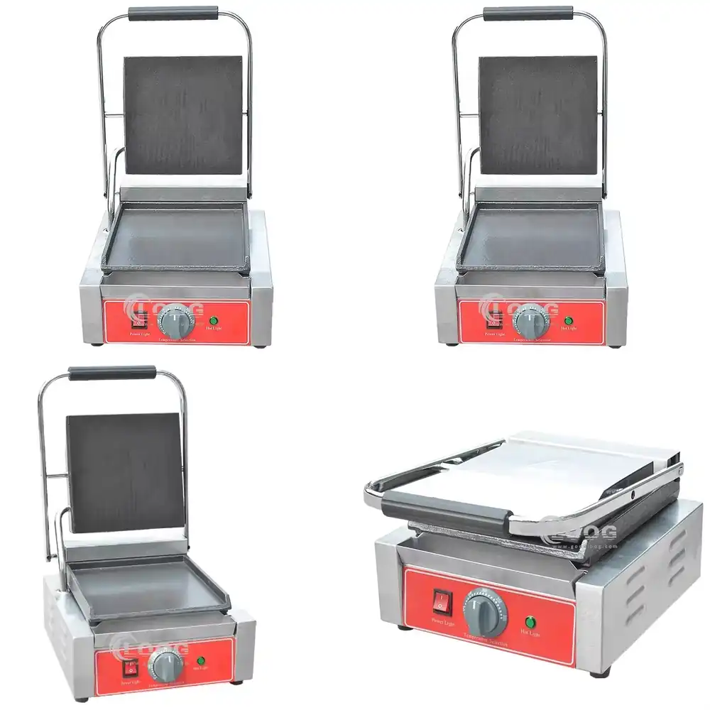 Sandwich Press Grill - Ticari Panini Presi Paslanmaz Çelik Kontak