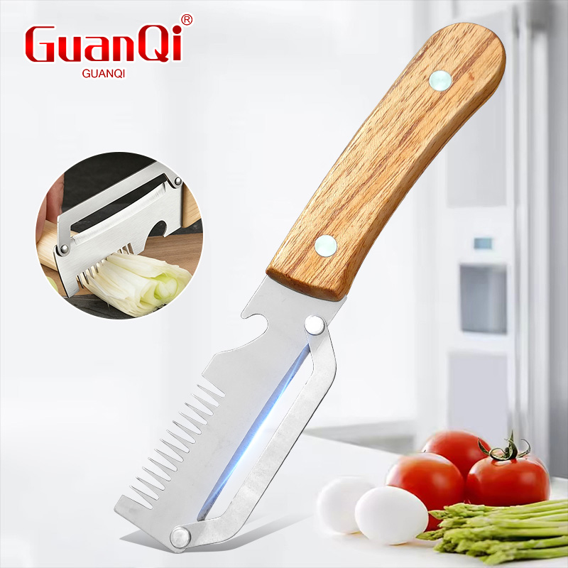 Kitchen Appliances Japan - Çok fonksiyonlu Soyucu Paslanmaz Çelik Ahşap