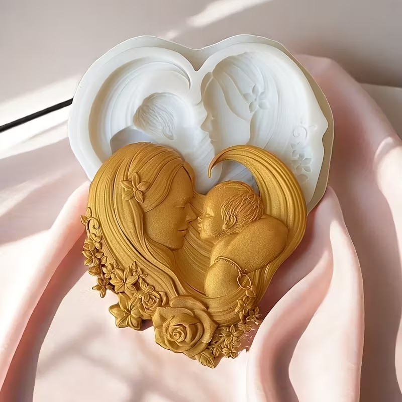 Kitchen Appliances For Baking - Anne ve yavruları desenli 1 adet