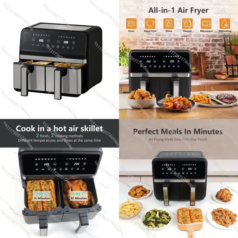 Kitchen Appliances Oven - 8L Büyük Kapasiteli Çift Hazneli ve