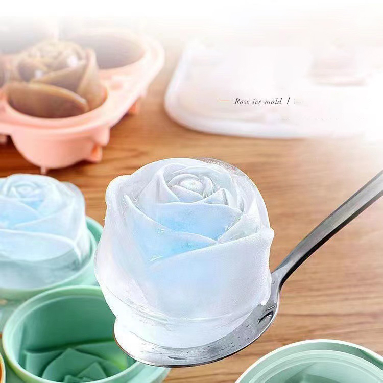 Kitchen Appliances On Sale - 3D Gül Buz Kalıpları 4 Delik
