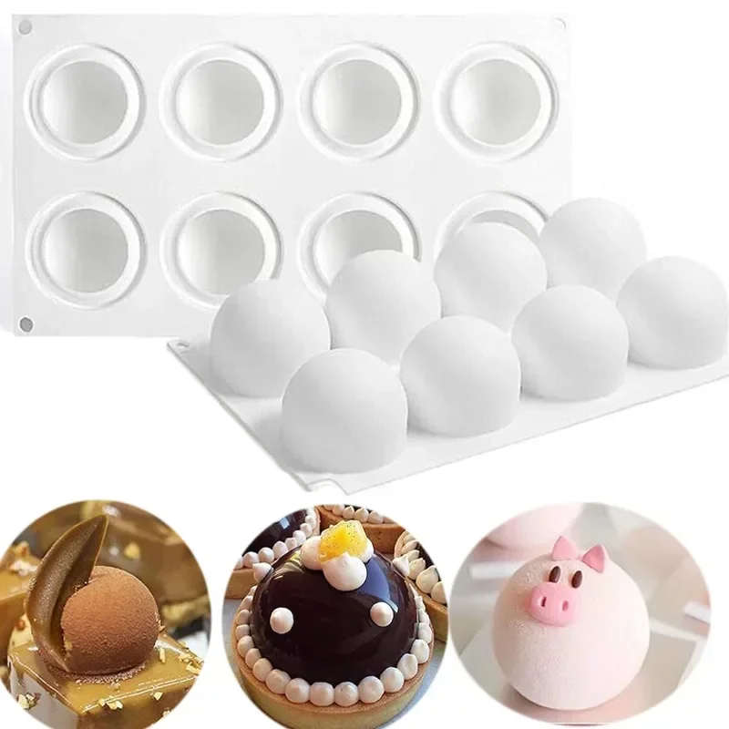Kitchen Appliances On Sale - 3D Küre silikon kalıp Mousse Kek