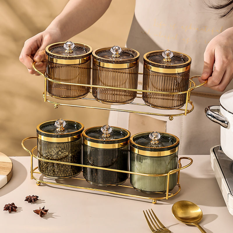 Kitchen Appliances Luxury - Lüks Mutfak Baharat Kavanoz Metal Depolama