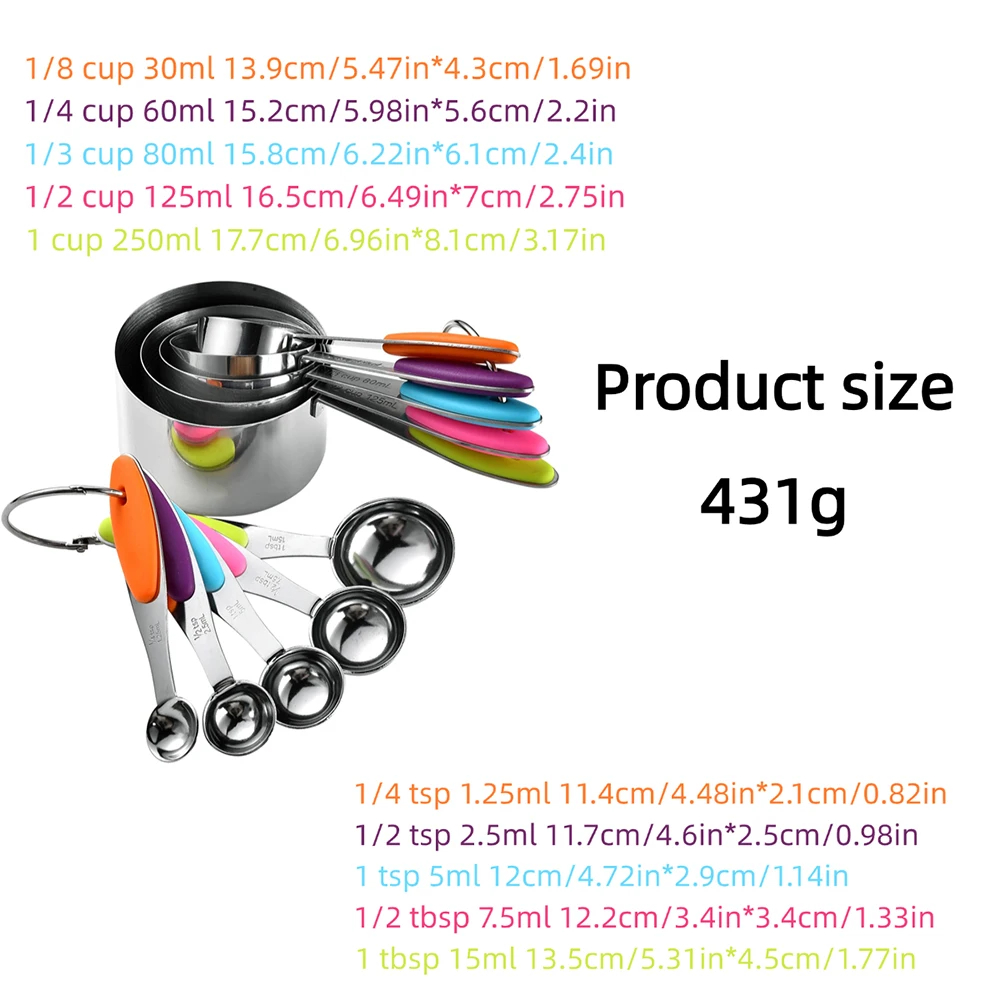 5/10 adet paslanmaz çelik ölçü - Kitchen Appliances On Sale incelemesi ve fiyatı