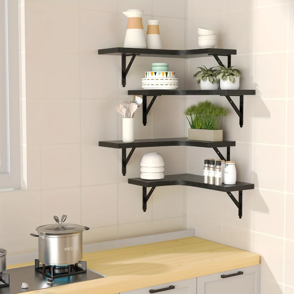 Doğal Ahşap Desenli Yüzer Rafl - Kitchen Appliances Vintage incelemesi ve fiyatı
