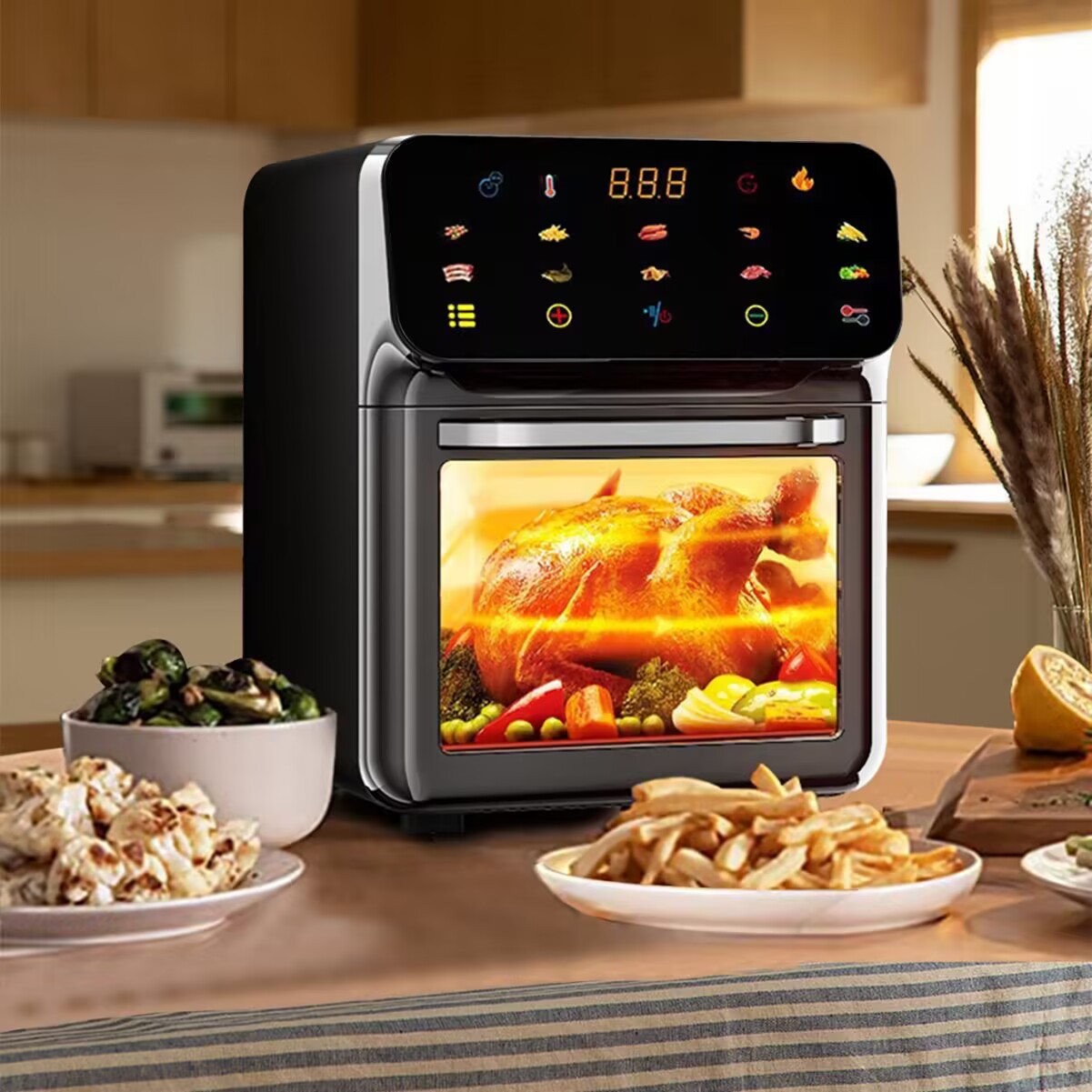 15L Görüntülü Hava Fritözü, Şe - Kitchen Appliances Oven incelemesi ve fiyatı